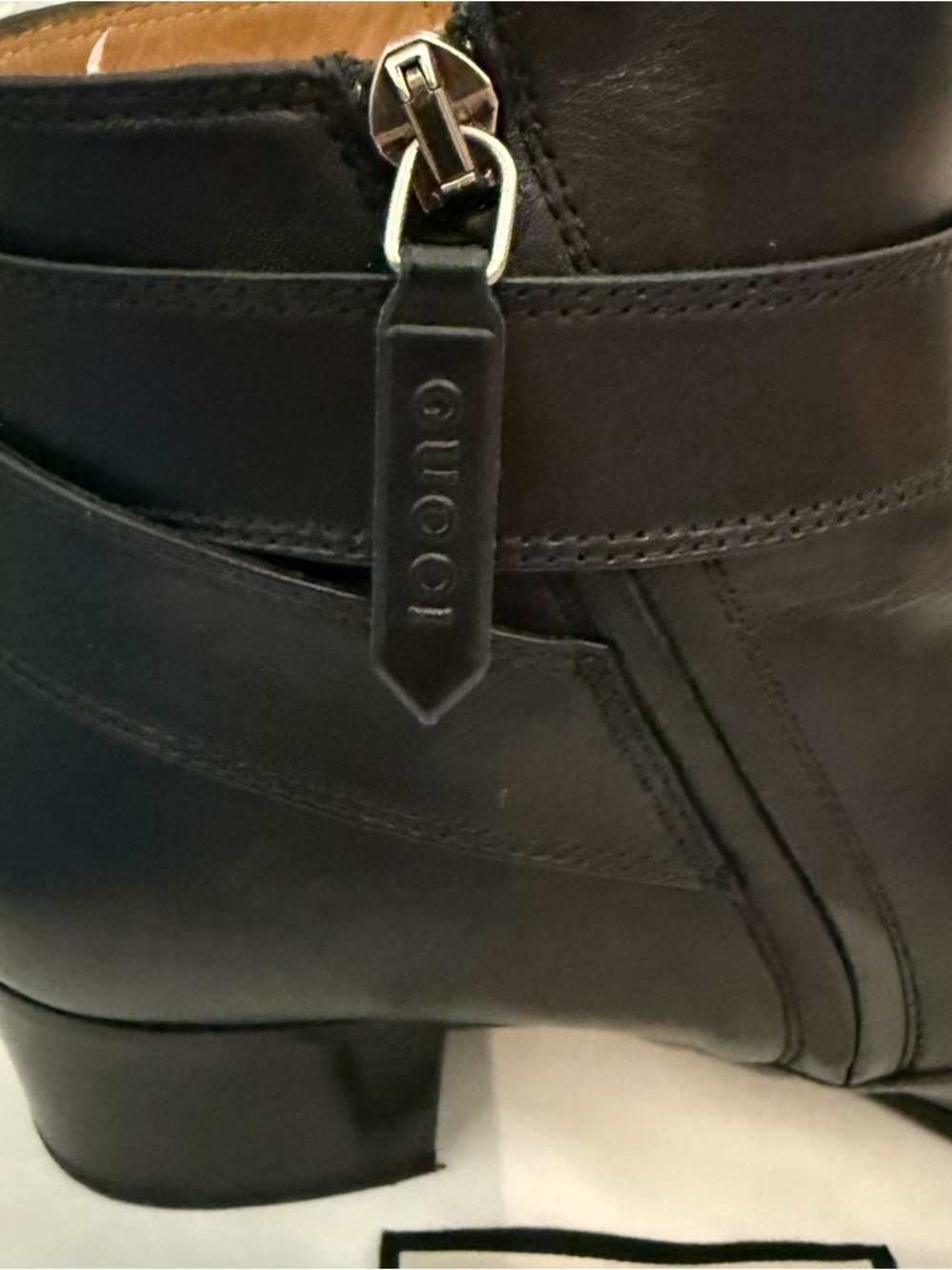 Gucci Dionysus Black Leather Ankle Boots 39 - Picture 4 of 11